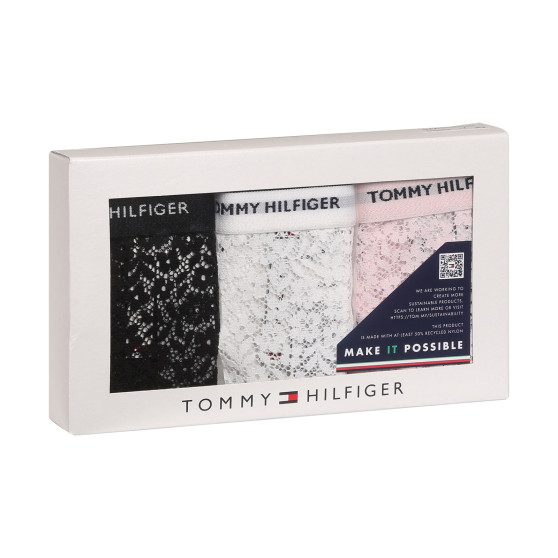 3PACK tanga de mujer Tommy Hilfiger multicolor (UW0UW04896 0SK)