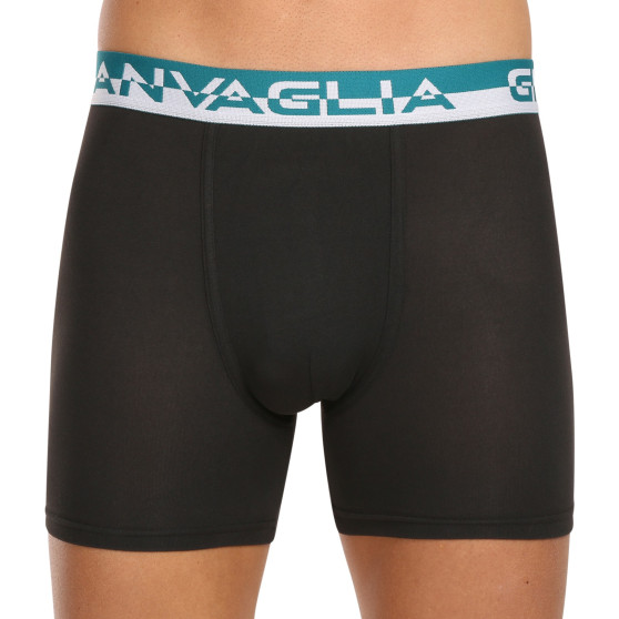 10PACK Boxers para hombre Gianvaglia negro (GVG-5012)