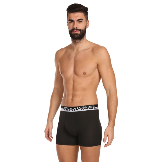 10PACK Boxers para hombre Gianvaglia negro (GVG-5012)