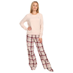 Pijama de mujer Tommy Hilfiger con zapatillas multicolor en caja de regalo (UW0UW04853 0TA)