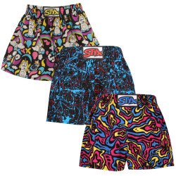 3PACK pantalón corto niño Styx art classic goma multicolor (3J11803)