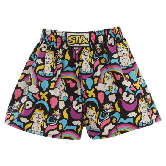 3PACK pantalón corto niño Styx art classic goma multicolor (3J11803)