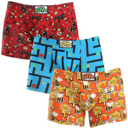 3PACK Boxers para hombre Styx long art classic goma multicolor (3F12914)