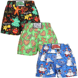 3PACK pantalón corto niño Styx art classic goma multicolor (3J17134)