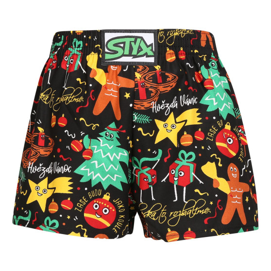 3PACK pantalón corto niño Styx art classic goma multicolor (3J17134)