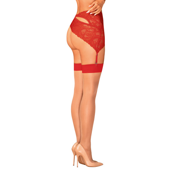 Medias de mujer Obsessive rojo (S814 stockings)