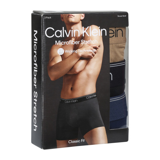 3PACK Boxers para hombre Calvin Klein multicolor (NB2570A-KM1)