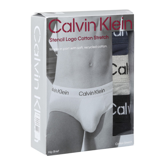 3PACK calzoncillos para hombre Calvin Klein multicolor (NB3704A-KDX)