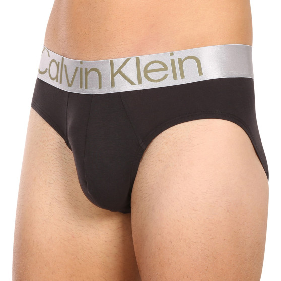 3PACK calzoncillos para hombre Calvin Klein negro (NB3129A-GIW)