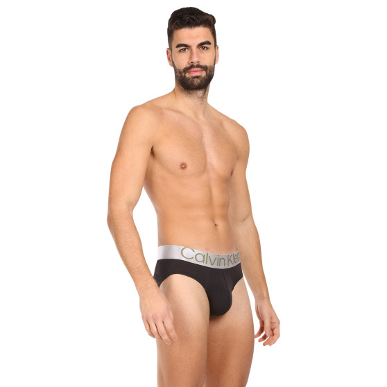 3PACK calzoncillos para hombre Calvin Klein negro (NB3129A-GIW)