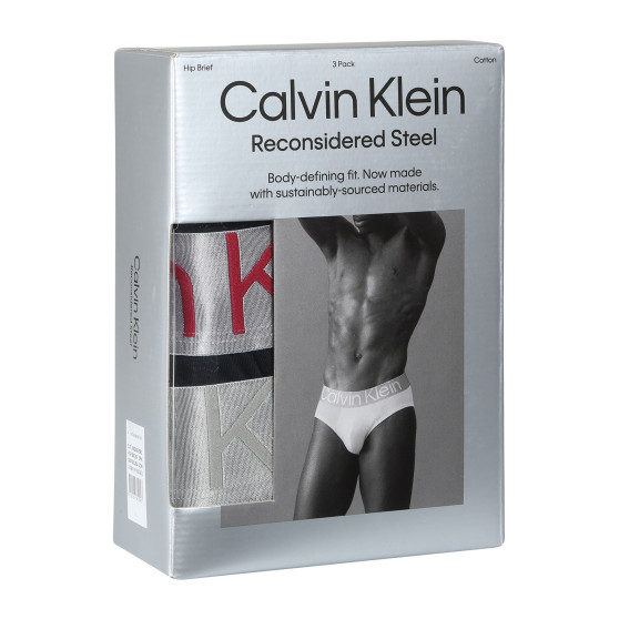 3PACK calzoncillos para hombre Calvin Klein negro (NB3129A-GIW)