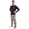 Pijama de hombre Tommy Hilfiger con zapatillas multicolor en caja de regalo (UM0UM02989 0S1)