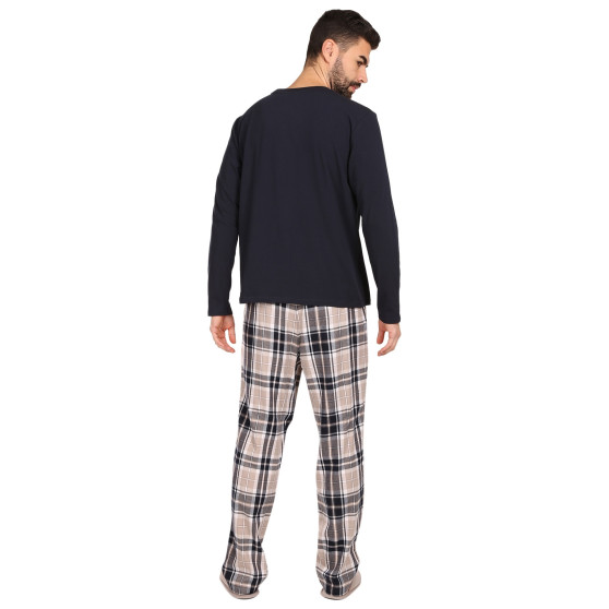 Pijama de hombre Tommy Hilfiger con zapatillas multicolor en caja de regalo (UM0UM02989 0S1)