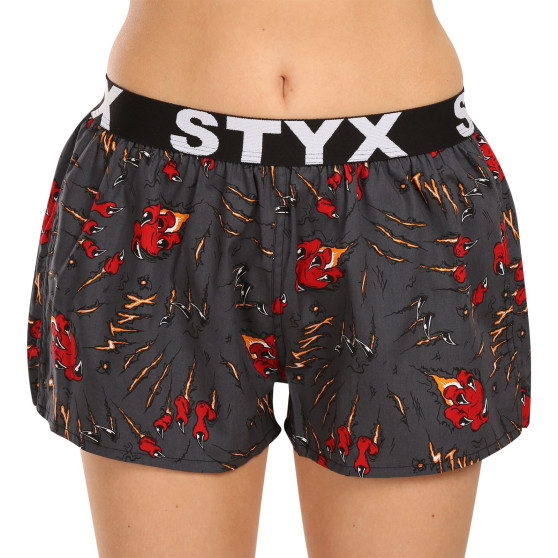 3PACK Calzones de mujer Styx art sports goma multicolor (3T15245)