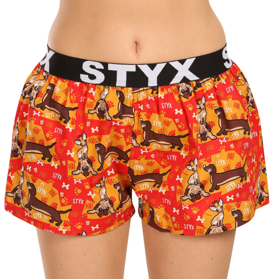 3PACK Calzones de mujer Styx art sports goma multicolor (3T15245)