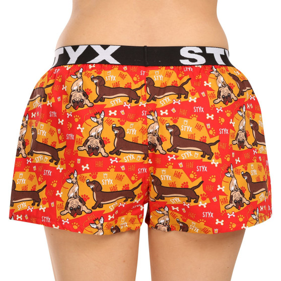 3PACK Calzones de mujer Styx art sports goma multicolor (3T15245)