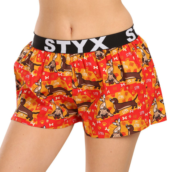 3PACK Calzones de mujer Styx art sports goma multicolor (3T15245)