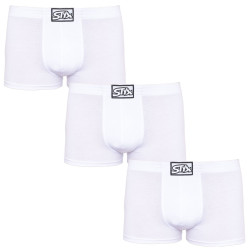 3PACK Boxers para hombre Styx classic elastic blanco (3Q1061)