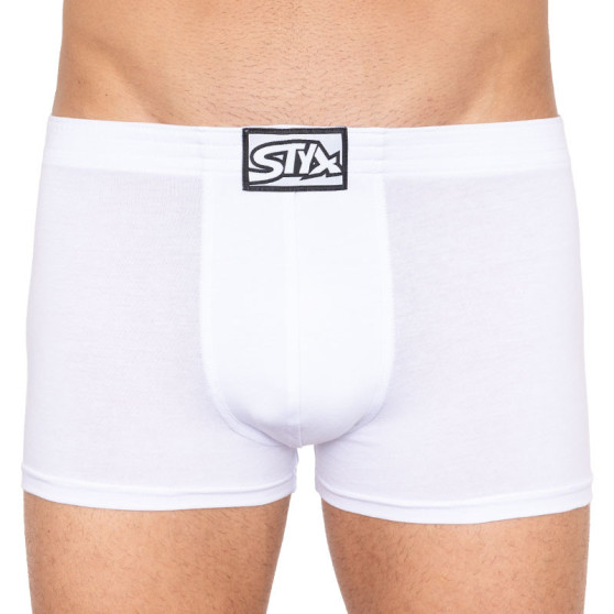 3PACK Boxers para hombre Styx classic elastic blanco (3Q1061)