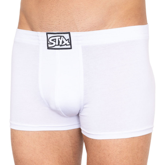 3PACK Boxers para hombre Styx classic elastic blanco (3Q1061)