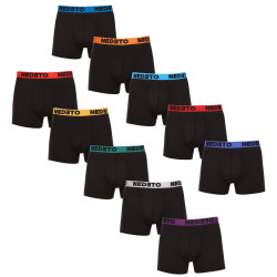 10PACK Boxers para hombre Nedeto negro (10NB005)