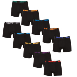 10PACK Boxers para hombre Nedeto negro (10NB004b)