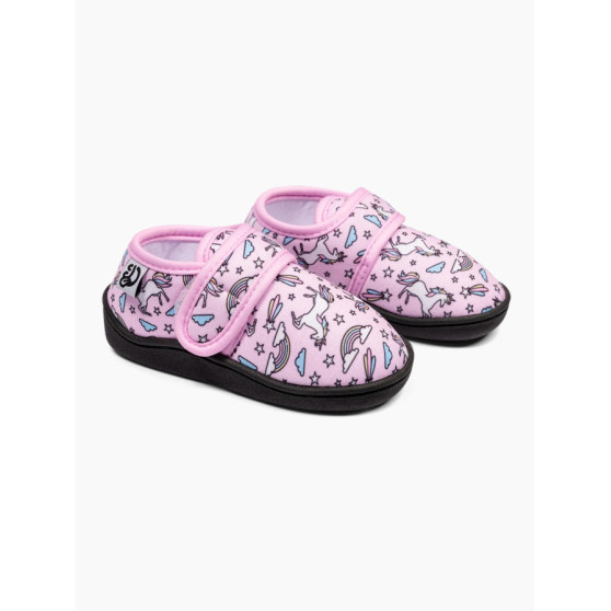 Alegres zapatillas de velcro para niños Dedoles Unicornio arco iris (D-K-F-BS-C-T-204)