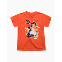 Alegre camiseta infantil Dedoles Dancing Hamster naranja (D-K-AP-TSH-C-C-1674)