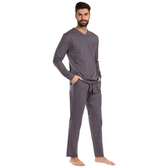 Pijama de hombre Nedeto gris (NP003)