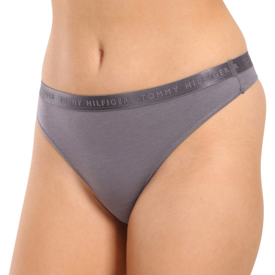 3PACK tanga de mujer Tommy Hilfiger multicolor (UW0UW04480 0R4)