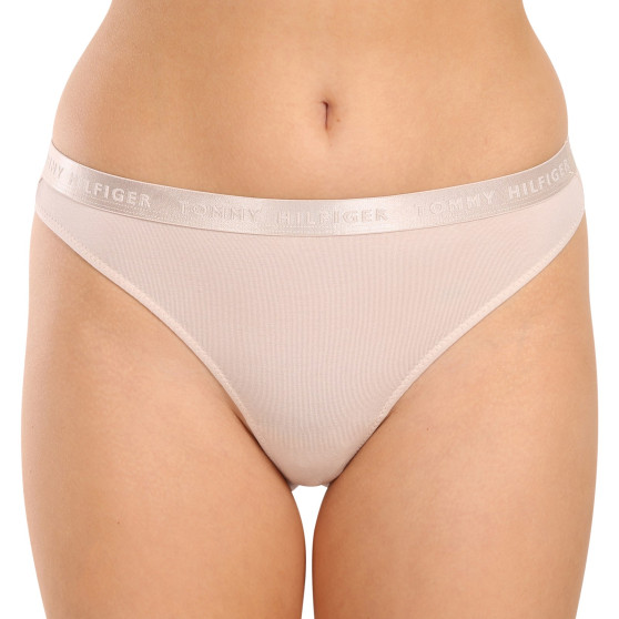 3PACK tanga de mujer Tommy Hilfiger multicolor (UW0UW04480 0R4)