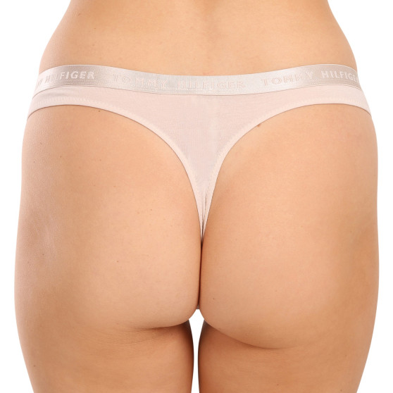 3PACK tanga de mujer Tommy Hilfiger multicolor (UW0UW04480 0R4)