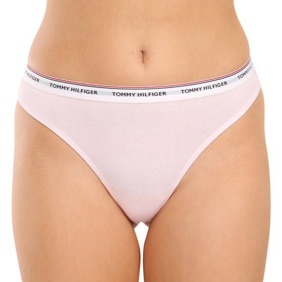 3PACK tanga de mujer Tommy Hilfiger multicolor (UW0UW04894 0R6)