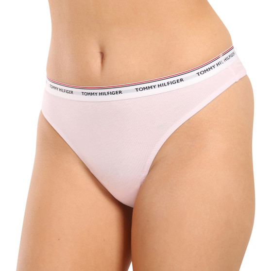 3PACK tanga de mujer Tommy Hilfiger multicolor (UW0UW04894 0R6)