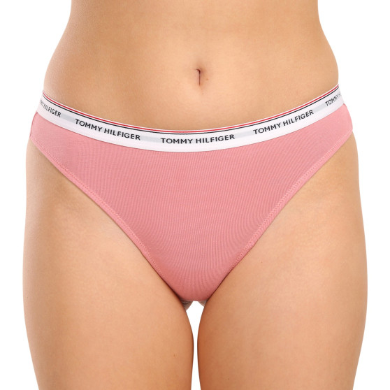 3PACK tanga de mujer Tommy Hilfiger multicolor (UW0UW04894 0R6)