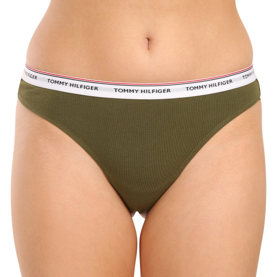 3PACK tanga de mujer Tommy Hilfiger multicolor (UW0UW04894 0R6)