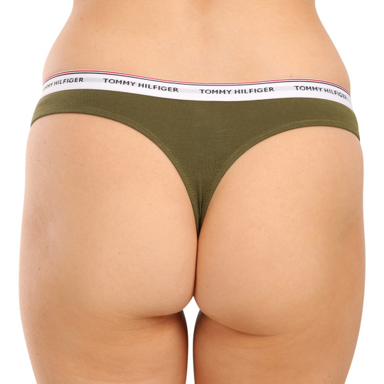 3PACK tanga de mujer Tommy Hilfiger multicolor (UW0UW04894 0R6)