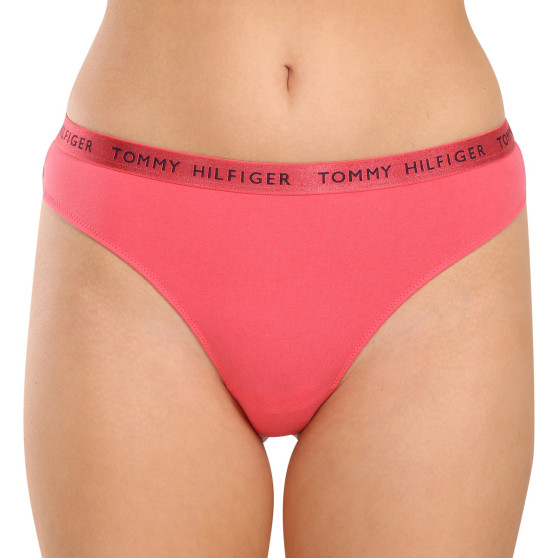 3PACK tanga de mujer Tommy Hilfiger multicolor (UW0UW04889 0V5)