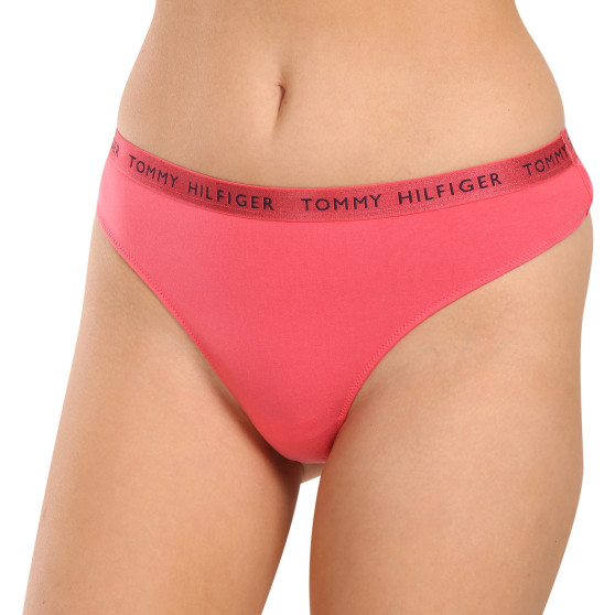 3PACK tanga de mujer Tommy Hilfiger multicolor (UW0UW04889 0V5)