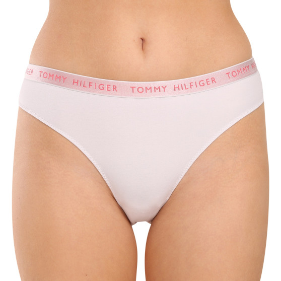 3PACK tanga de mujer Tommy Hilfiger multicolor (UW0UW04889 0V5)