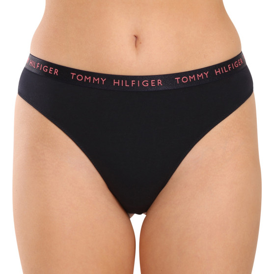 3PACK tanga de mujer Tommy Hilfiger multicolor (UW0UW04889 0V5)