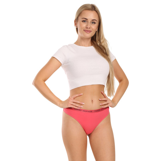 3PACK tanga de mujer Tommy Hilfiger multicolor (UW0UW04889 0V5)