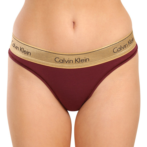 Braguitas brasileñas de mujer Calvin Klein rojo (QF7452E-GEX)