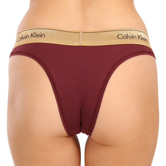 Braguitas brasileñas de mujer Calvin Klein rojo (QF7452E-GEX)