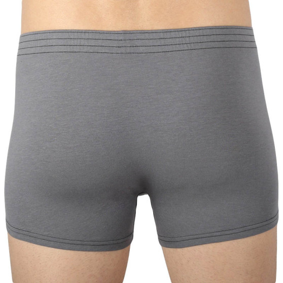 3PACK Boxers para hombre Styx goma clásica dark grey (3Q1063)