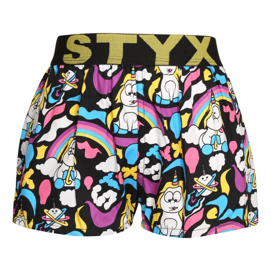 Pantalones cortos para niños Styx art sport rubber unicorn (BJ1158)