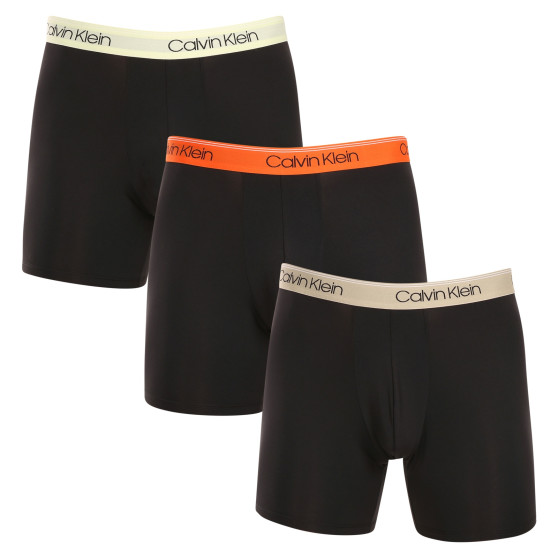 3PACK Boxers para hombre Calvin Klein negro (NB2570A-GTK)