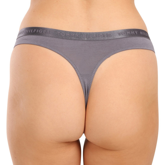 3PACK tanga de mujer Tommy Hilfiger sobredimensionado multicolor (UW0UW04480 0R4)