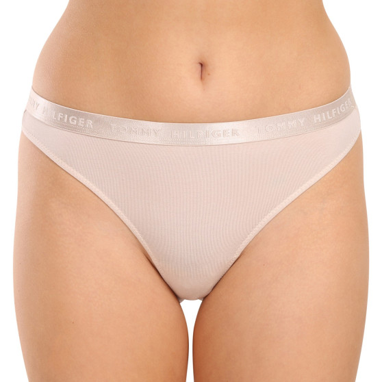 3PACK tanga de mujer Tommy Hilfiger sobredimensionado multicolor (UW0UW04480 0R4)