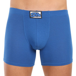 Boxers para hombre Styx largo clásico elástico azul (F1167)